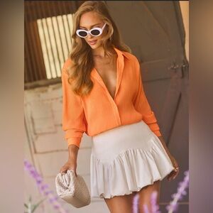Vici Orange Blouse